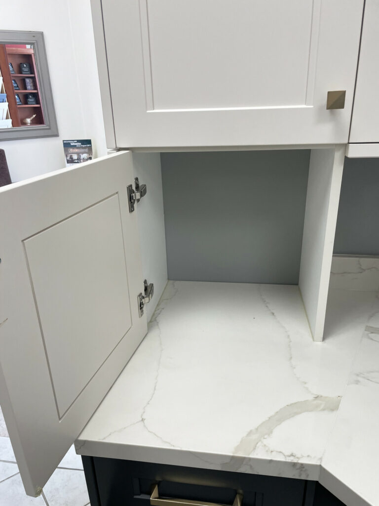 Image of countertop open hidden storage